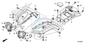 TRX420FA5F TRX420F Europe Direct - (ED) drawing FRONT FENDER