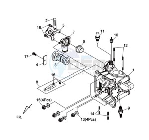 MAXSYM 400 EFI ABS drawing CYLINDER MET PISTON / CYLINDER GASKETS TOP AND BOTTOM