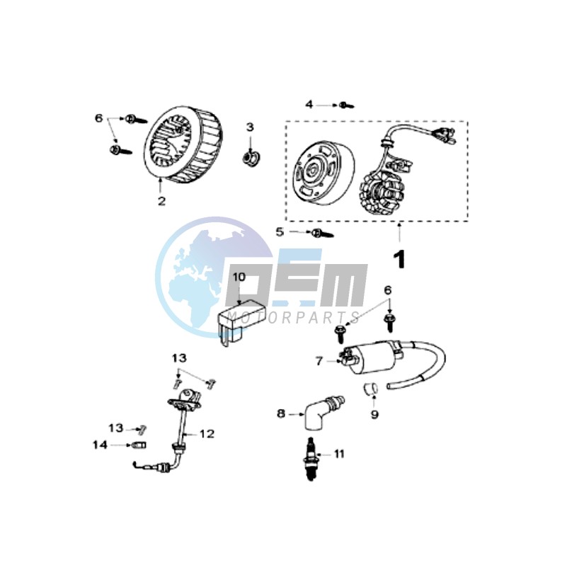 IGNITION PART / WITH SENSOR