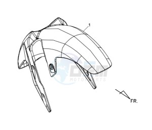 WOLF 250EFI drawing FRONT FENDER