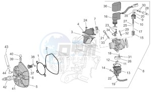 SR 50 IE-Carb drawing Cylinder head - carburettor