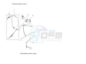 YFM700FWAD GRIZZLY 700 EPS (BLT5) drawing WVTA HANDLE SWITCH, CABLE
