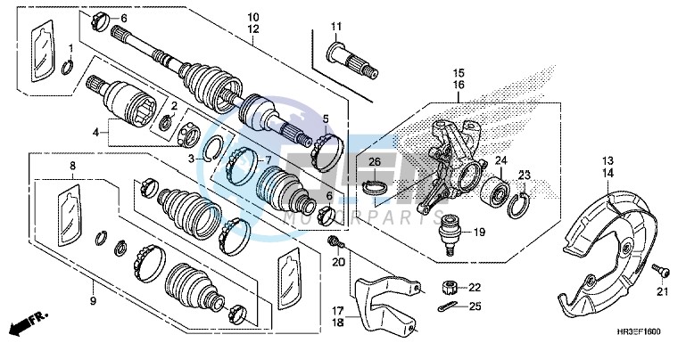 FRONT KNUCKLE/ FRONT DRIVE SHAFT