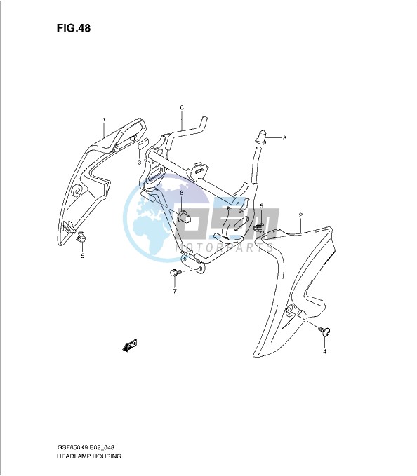 HEADLAMP COVER (WITHOUT COWLING)