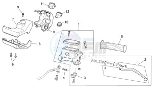 Scarabeo 125-200 ie Light drawing LH Controls