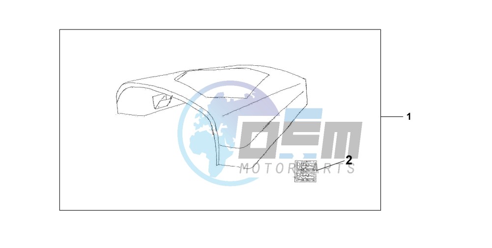 REAR SEAT COWL - WHITE