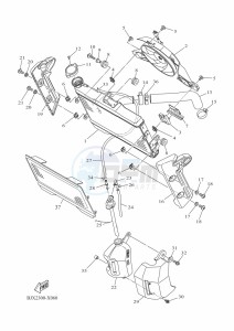 XSR700 MTM690D-U (BJY2) drawing RADIATOR & HOSE