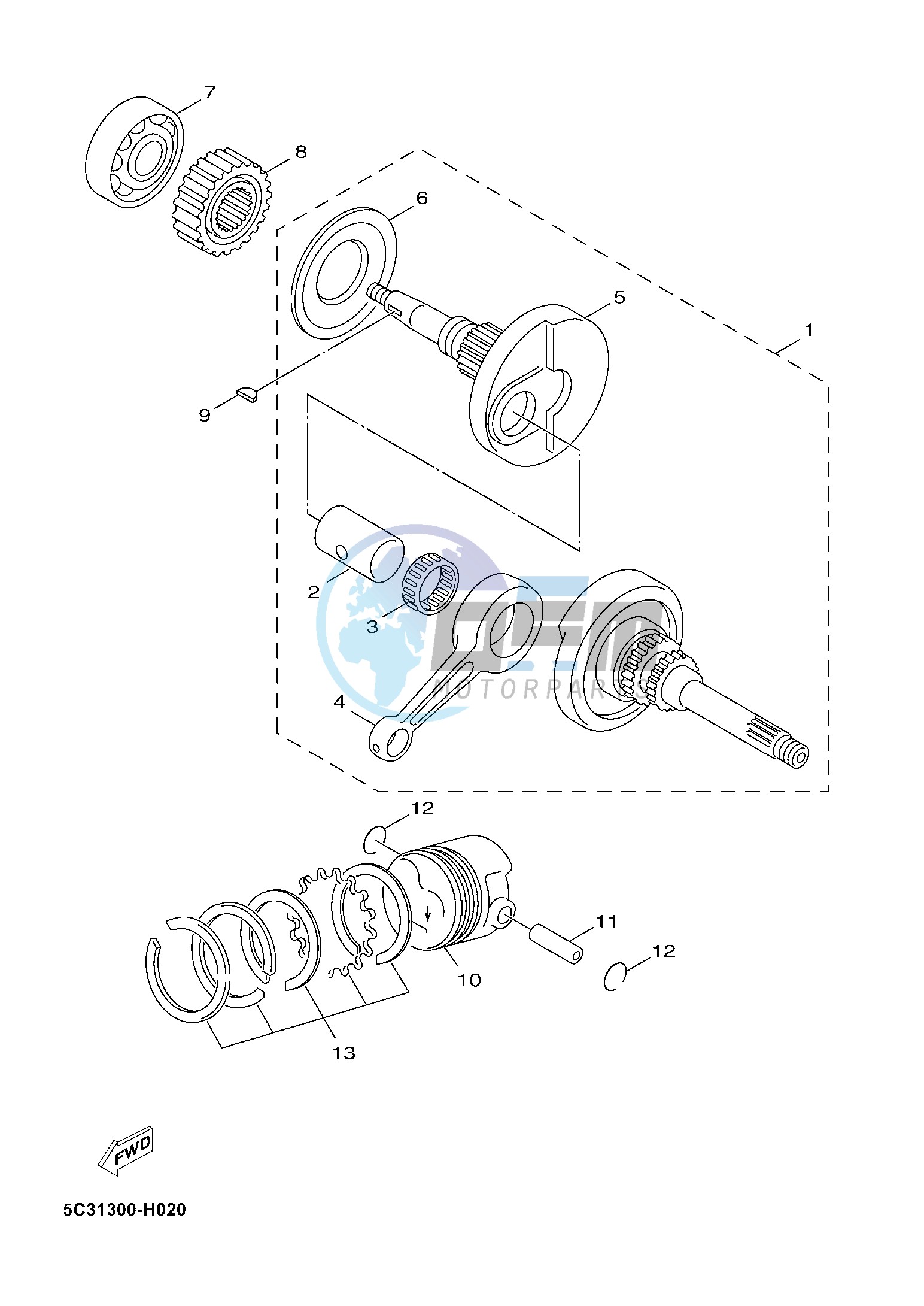 CRANKSHAFT & PISTON