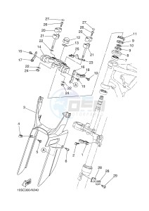 XT660R (5VKL 5VKL 5VKL 5VKL) drawing STEERING