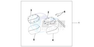 NT650V DEAUVILLE drawing BIG SADDLEBAG LEFT ID