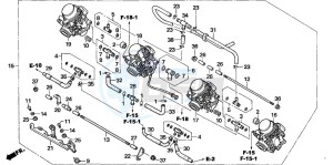 CBF600NA drawing CARBURETOR (ASSY.)