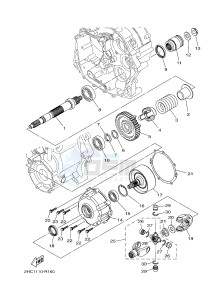 YXZ1000R SS YXZ10YESJ YXZ1000R SS (B0F6) drawing MIDDLE DRIVE GEAR