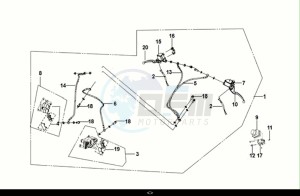 JET 14 125 LC ABS (E5) (XC12WZ-EU) (M1) drawing BRAKE SYSTEM ASSY