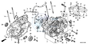 CRF150RD CRF150R Europe Direct - (ED) drawing CRANKCASE