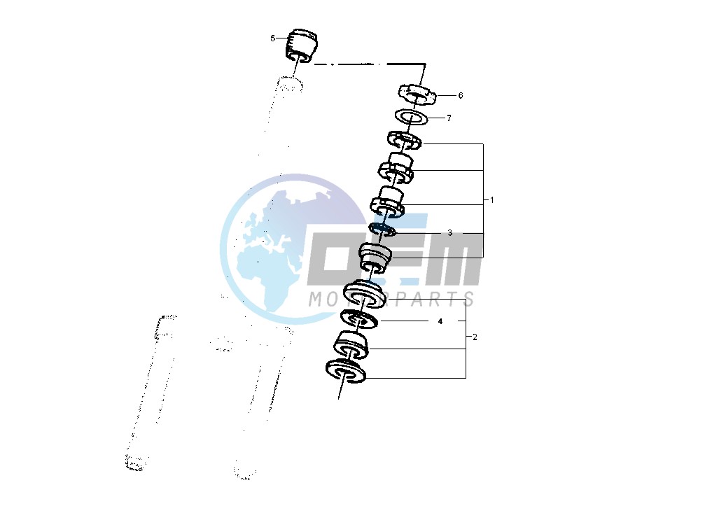 Steering bearing ball tracks