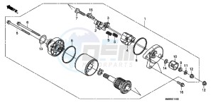 TRX250TMB drawing STARTING MOTOR ( TRX250TMA/ B,TRX250TEA/ B)