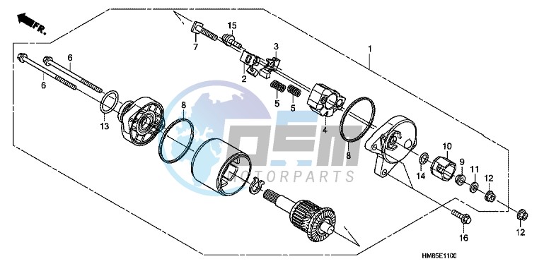 STARTING MOTOR ( TRX250TMA/ B,TRX250TEA/ B)