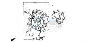 TRX90 SPORTRAX90 drawing CYLINDER HEAD