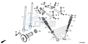 TRX420FA2G TRX420F Europe Direct - (ED) drawing CAMSHAFT/VALVE