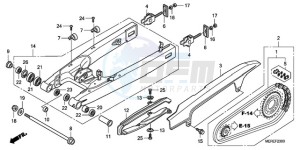 CBF600NA9 UK - (E / ABS MKH) drawing SWINGARM