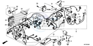 TRX420FA6F TRX420F Australia - (U) drawing WIRE HARNESS