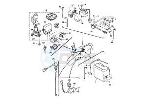 XJR 1300 drawing BATTERY