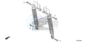 SH125AD SH125i UK - (E) drawing REAR CUSHION