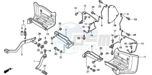 TRX400EX SPORTRAX 400 EX drawing STEP/PEDAL (TRX400EXX-4)