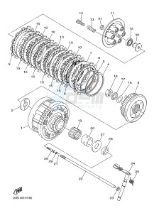 XJ6SA 600 DIVERSION (S-TYPE, ABS) (36DB 36DD) drawing CLUTCH