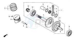 TRX200 FOURTRAX 200 drawing CRANKSHAFT