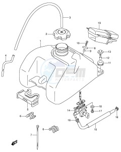 LT-Z400 (E19) drawing FUEL TANK