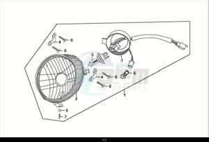 FIDDLE II 50 EFI (AF05W6-EU) (M2) drawing HEAD LIGHT