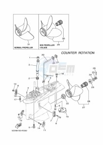 FL225FETX drawing PROPELLER-HOUSING-AND-TRANSMISSION-4