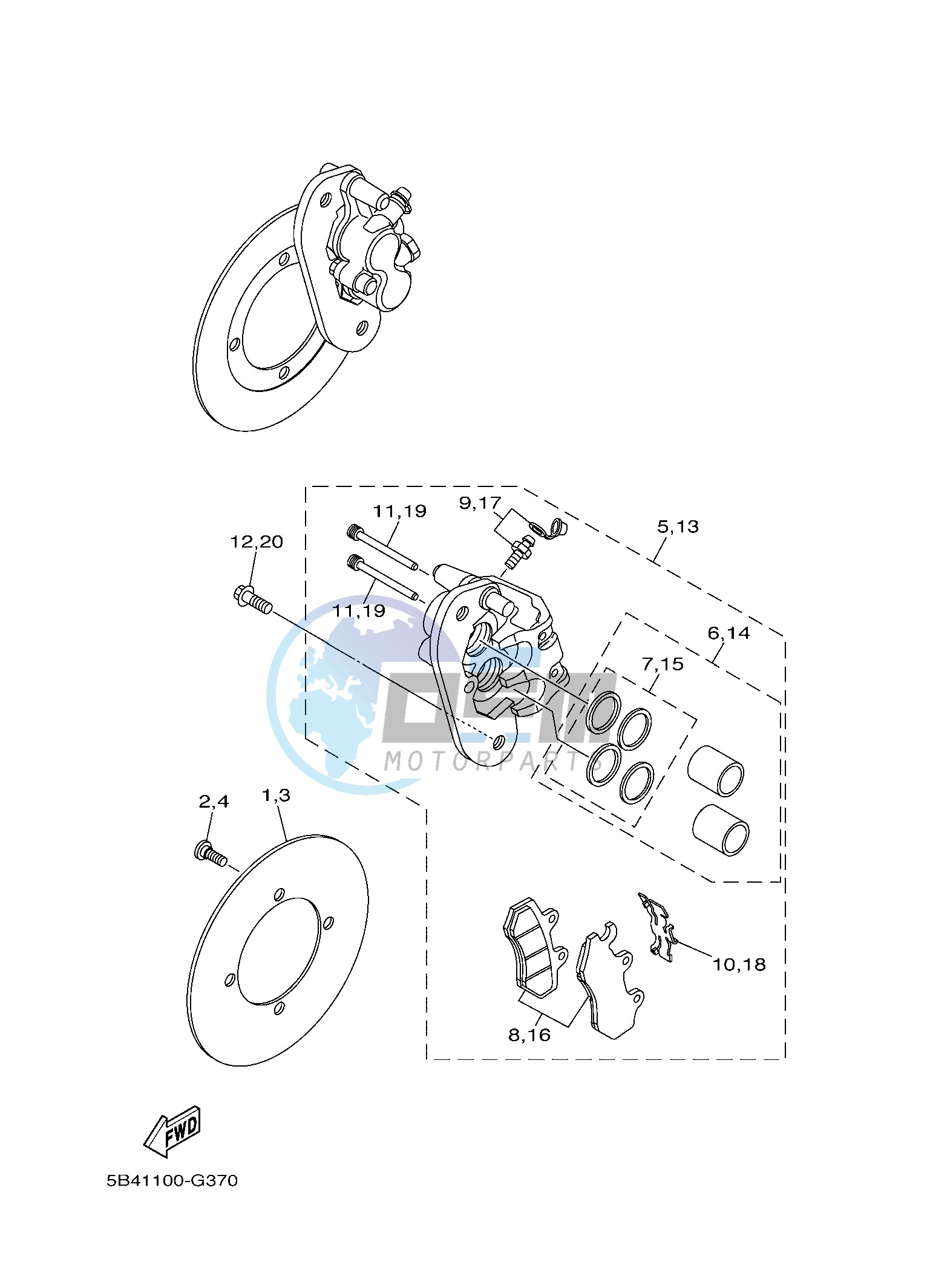 REAR BRAKE CALIPER