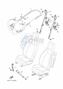 YXZ1000E YXZ1000R (B5J4) drawing SEAT 2