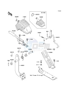 MULE 3010 4x4 KAF620-E5 EU drawing Brake Pedal