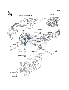 KFX450R KSF450BEF EU drawing Headlight(s)