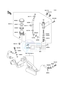 ER-6f EX650CBF GB XX (EU ME A(FRICA) drawing Rear Master Cylinder