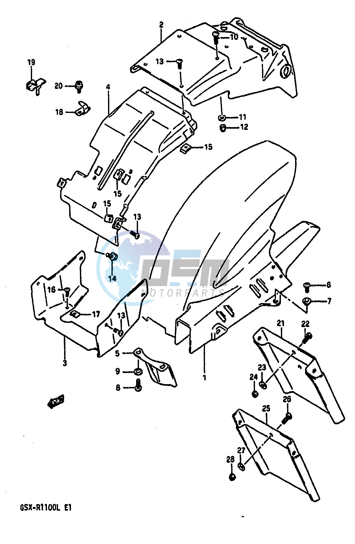 REAR FENDER (MODEL L)