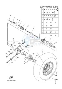 YFM700FWB KODIAK 700 KODIAK 700 HUNTER (B16N) drawing REAR WHEEL