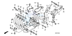 CB600FA3A UK - (E / ABS MKH ST) drawing EXHAUST MUFFLER