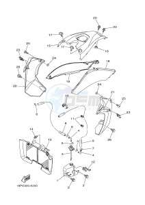 YFZ450R YFZ450RSEB YFZ450R SPECIAL EDITION (18PM 18PN) drawing SIDE COVER