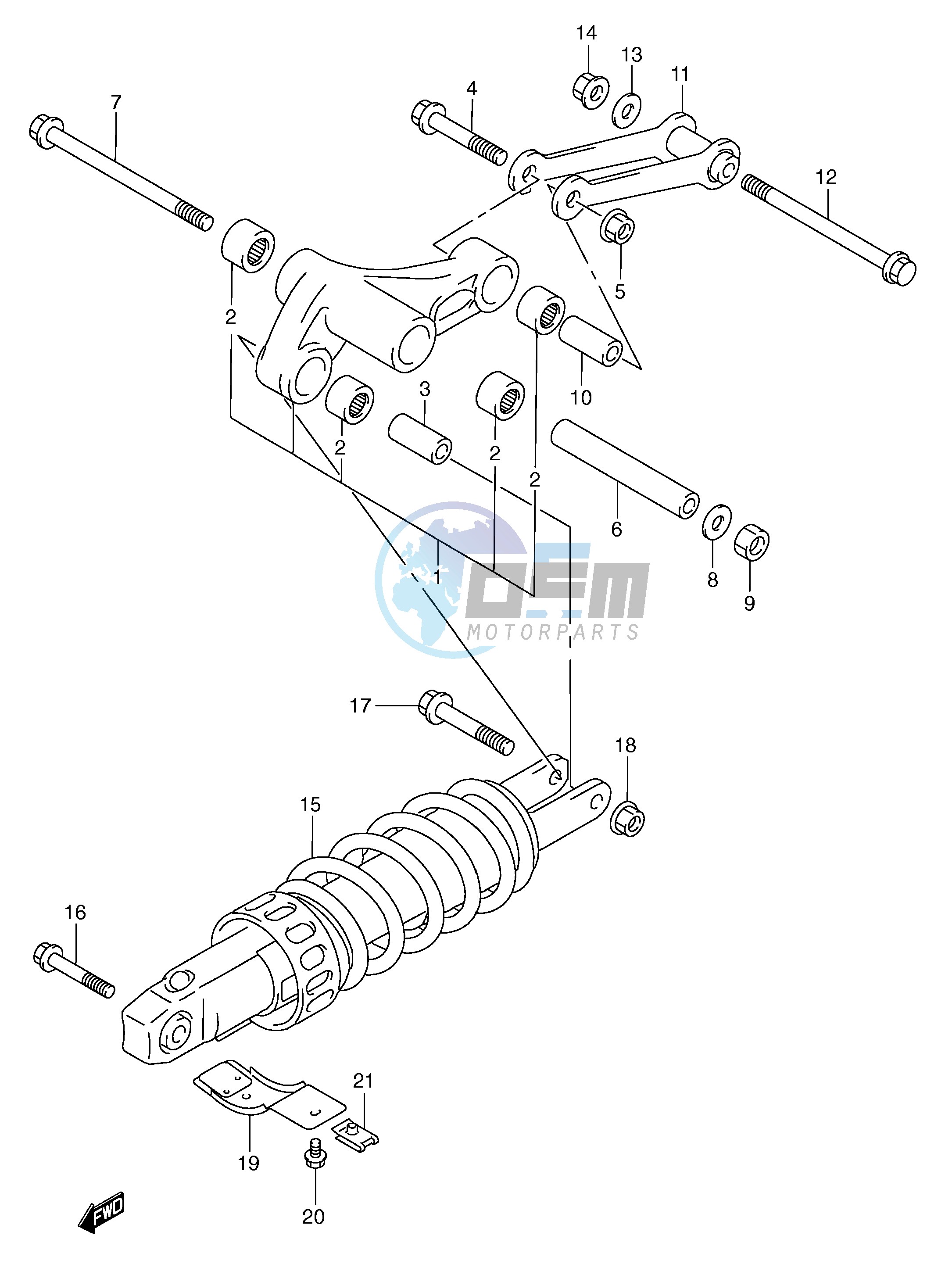 REAR CUSHION LEVER (MODEL Y)