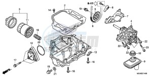 VFR1200XLE CrossTourer 2ED drawing OIL PUMP (VFR1200X/XA/XL)