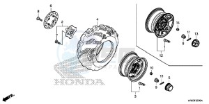 TRX500FA5F TRX500FA Europe Direct - (ED) drawing FRONT WHEEL