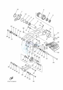 YFZ450R (BW2V) drawing REAR ARM