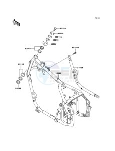 VN800 CLASSIC VN800B6F GB XX (EU ME A(FRICA) drawing Frame