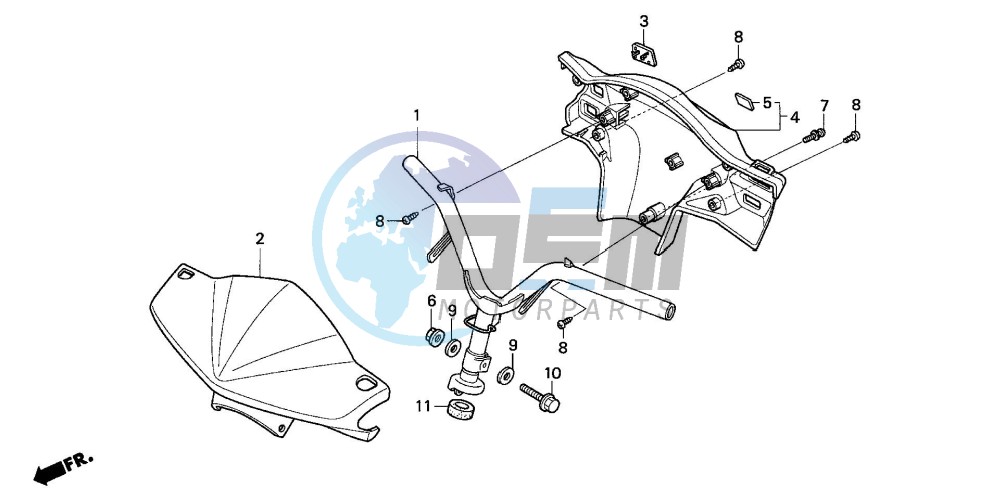 STEERING HANDLE/HANDLE COVER