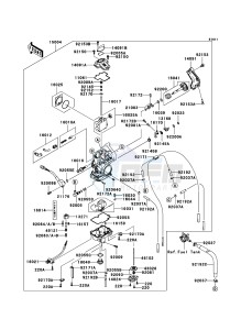 KLX450R KLX450A8F EU drawing Carburetor