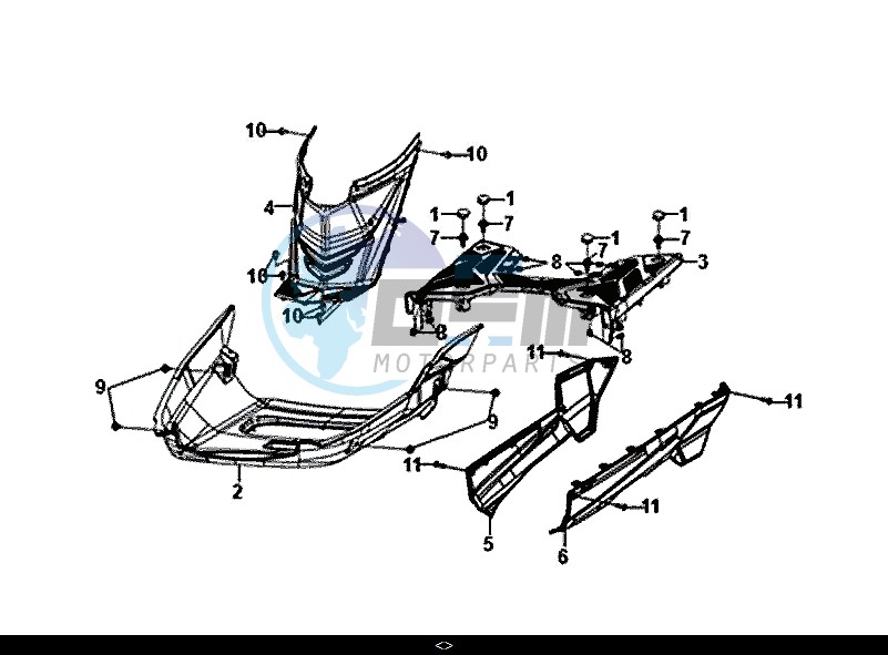 FLOOR PANEL CENTER COVER